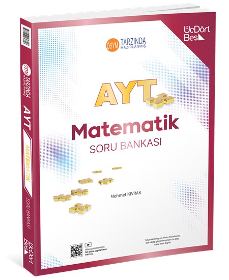 2025 ÜçDörtBeş Yayınları AYT Matematik Soru Bankası