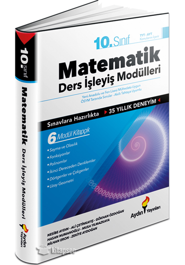 10. Sınıf Matematik Ders İşleyiş Modülleri Set Tamamı Video Çözümlü Aydın Yayınları