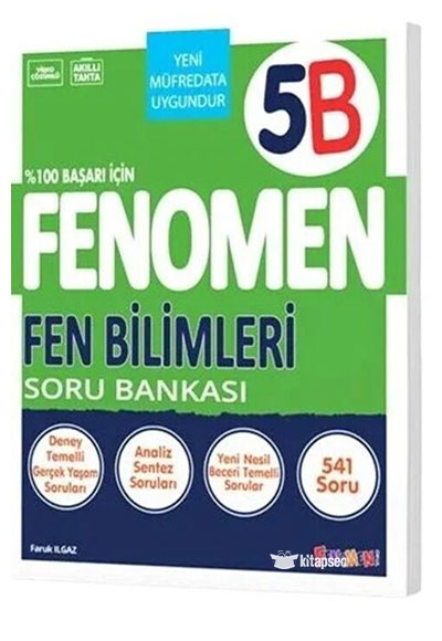 5. Sınıf Fen Bilimleri B Fenomen Soru Bankası Fenomen Okul Yayınları