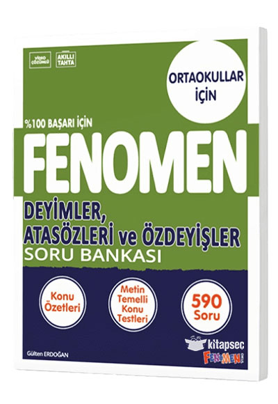 Fenomen 8 Deyimler Atasözleri ve Özdeyişler Fenomen Soru Bankası Fenomen Kitap