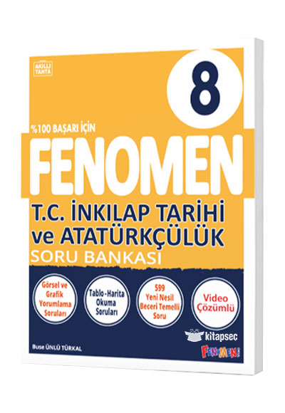 8. Sınıf T.C. İnkılap Tarihi ve Atatürkçülük Fenomen Soru Bankası Fenomen Kitap