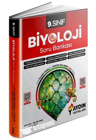 Aydın Yayınları 9. Sınıf Biyoloji Soru Bankası 2025 Yeni Müfredat