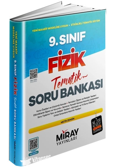 Miray Yayınları 9. Sınıf Fizik Tematik Konu Özetli Soru Bankası Yeni 2025